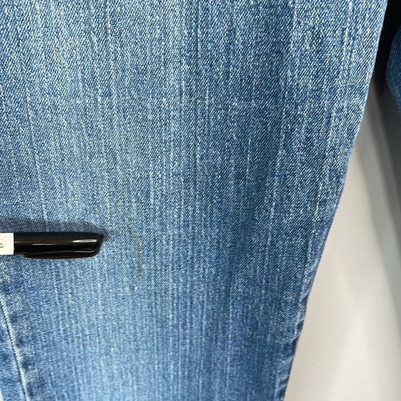 VINTAGE LEVIS Y2K Boot Cut Jeans Blue Medium Denim Mid Rise Red Tab Stretch 12 - Picture 10 of 12